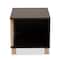 Baxton Studio Eckhart ModernTwo-Tone Dark Brown and Oak Finished Wood Cat Litter Box Cover House 194-11762-ZORO - alternate 2